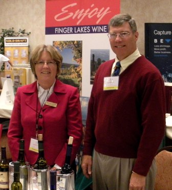 Art & Joyce Hunt conduct a wine tasting